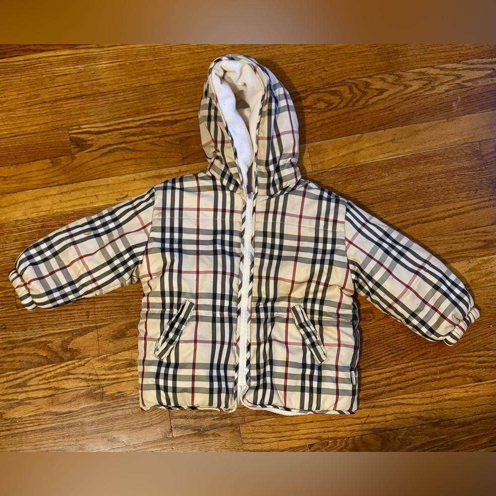Burberry Plaid Puffy Jacket
